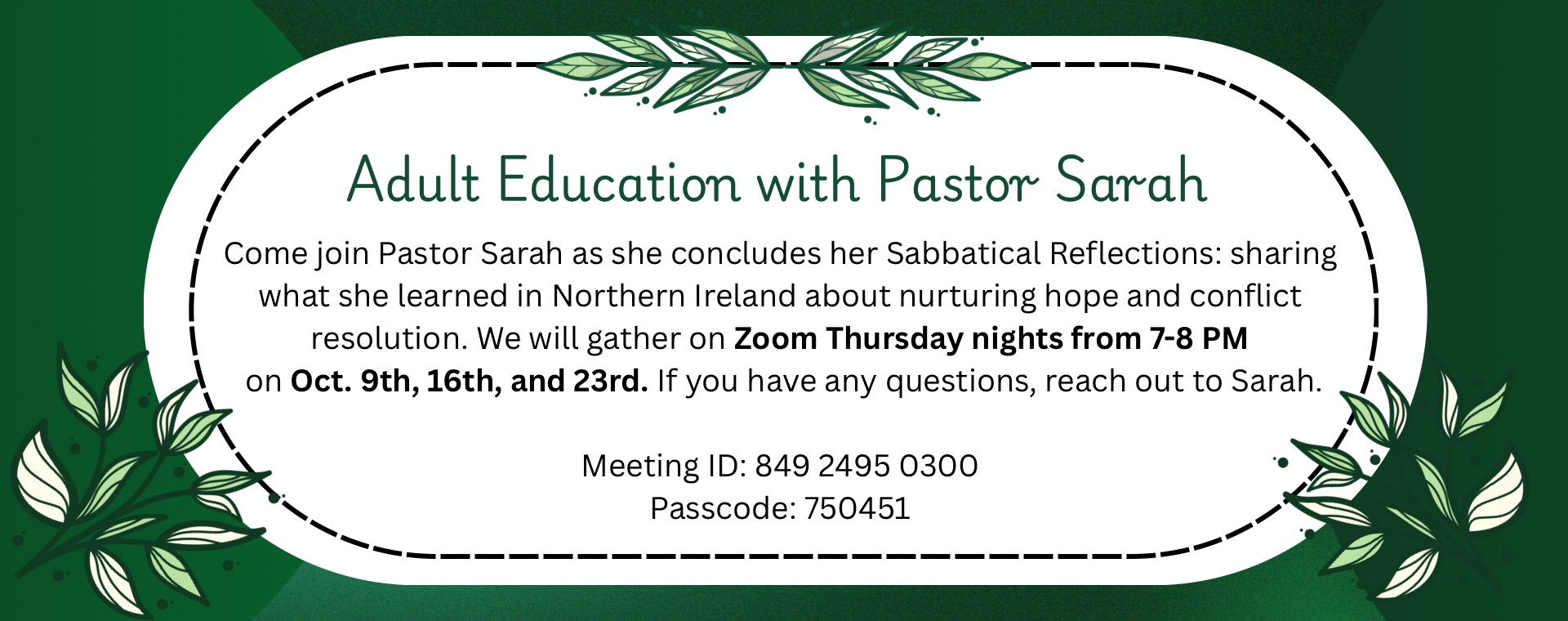 Sarah Adult Ed